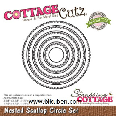 CottageCutz - Nested Scallop Circle