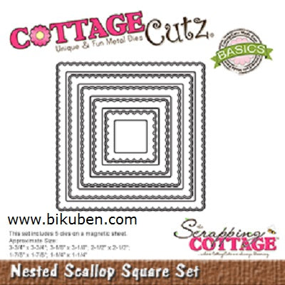 CottageCutz - Nested Scallop Square