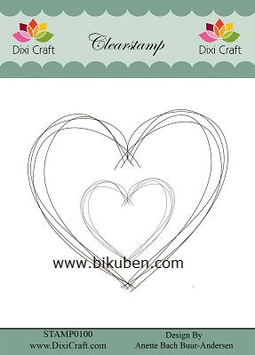 Dixi Craft - Clearstamp - Sketch Heart