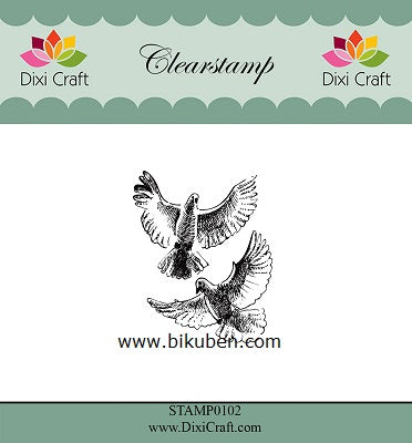 Dixi Craft - Clearstamp - Doves