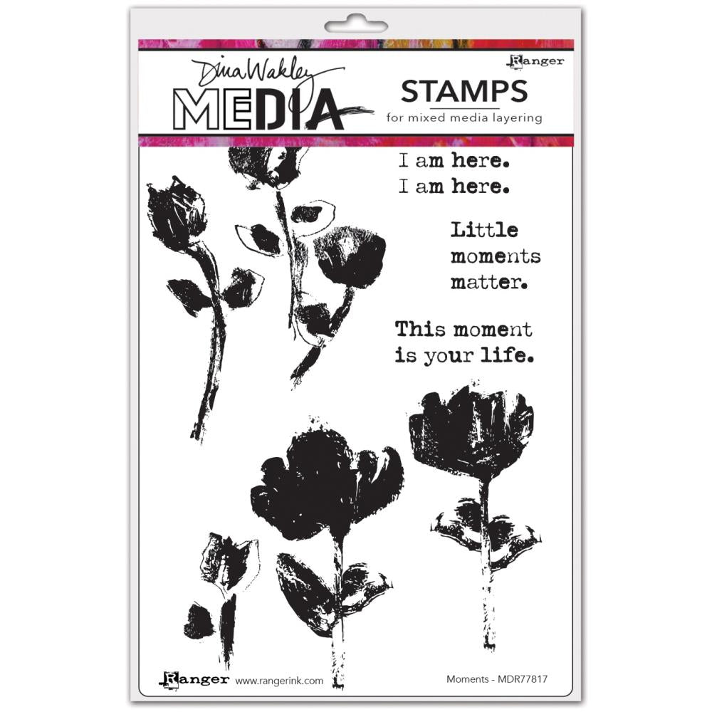 Dina Wakley Media - Stamps - Moments
