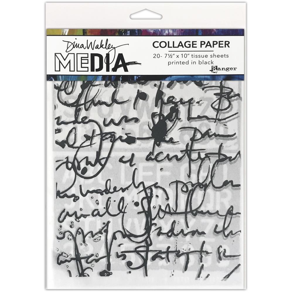 Dina Wakley Media - Collage Paper - Text