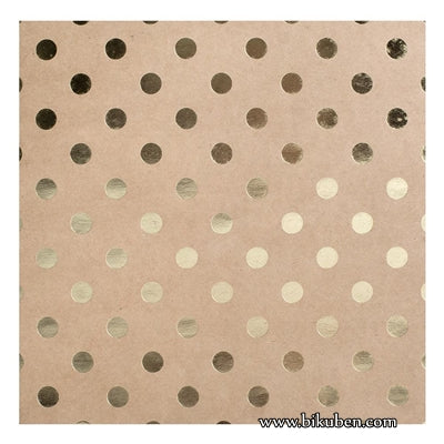 Bazzill - Speciality Paper - Gold Foil Dot 12x12"