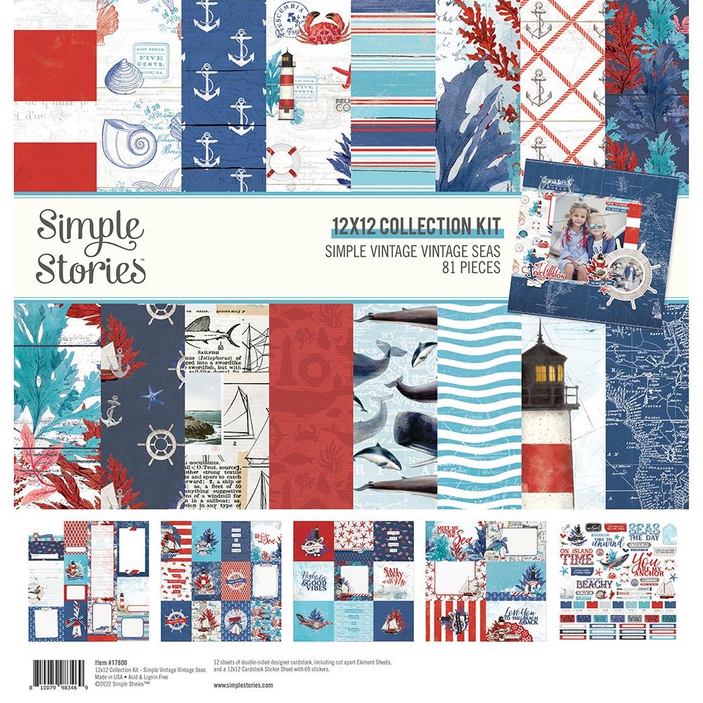 Simple Stories - Simple Vintage Seas - Collection Kit  - 12 x 12"