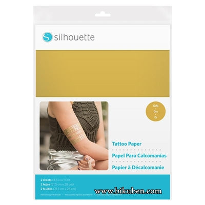 Silhouette - Temporary Tattoo Paper - Gold