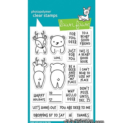Lawn Fawn - Clearstamps - For you, Deer 