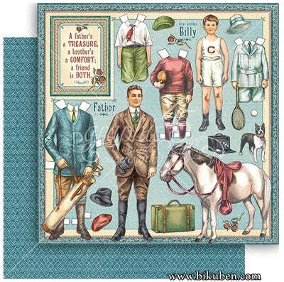 Graphic45 - Penny's Paper Doll Family - Fathers and Sons 12x12"