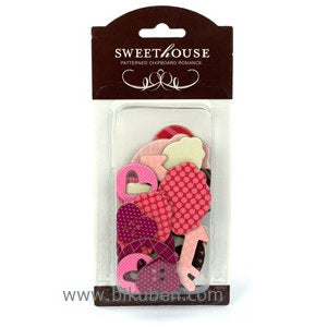 American Crafts - Sweethouse - Romance Chipboard