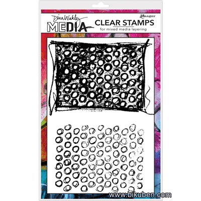 Ranger - Dina Wakley - Media Clearstamps - Scribbly Circles Background