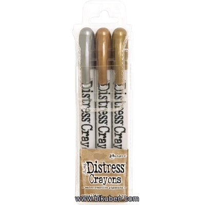 Tim Holtz - Distress Crayons - Metallic Set