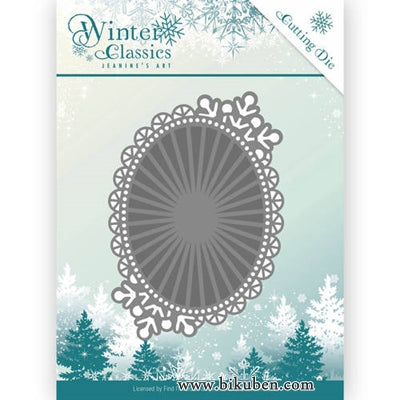 Jeanine Art Dies - Winter Classic - Snowflake Oval Frame Dies 