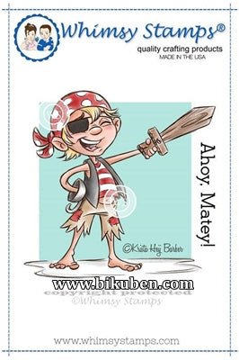 Whimsy Stamps - Cling Mount - Pirate Boy