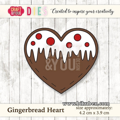 Craft & You - Cutting Dies - Gingerbread Heart