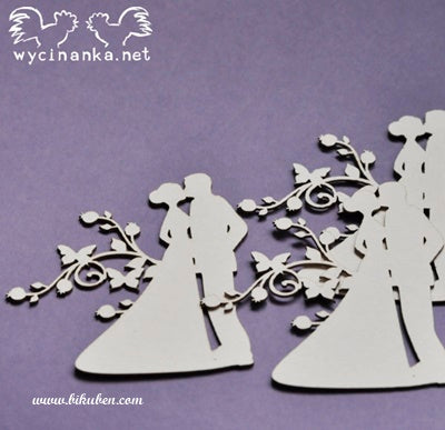 Wycinanka - Chipboard - Summer Wedding - Brudepar 4