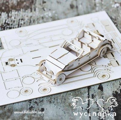 Wycinanka - Chipboard - On the Road - 3D Bil
