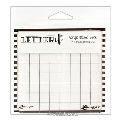 Ranger - Letter It - Acrylic Stamping Block