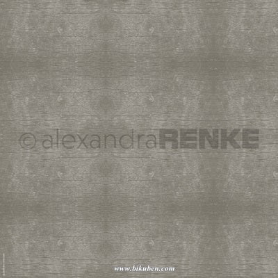 Alexandra Renke - Wood structur grey  Paper   12 x 12"