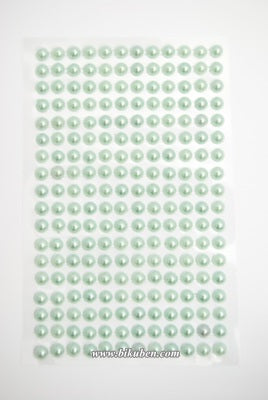 Kort & Godt - Perle Stickers - Blå 6mm