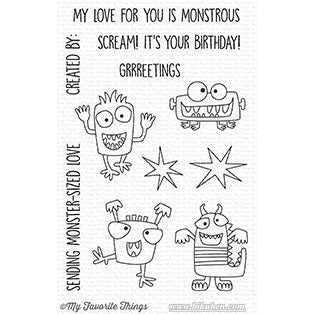 Die-Namics - Monster Sized - Clear Stamps