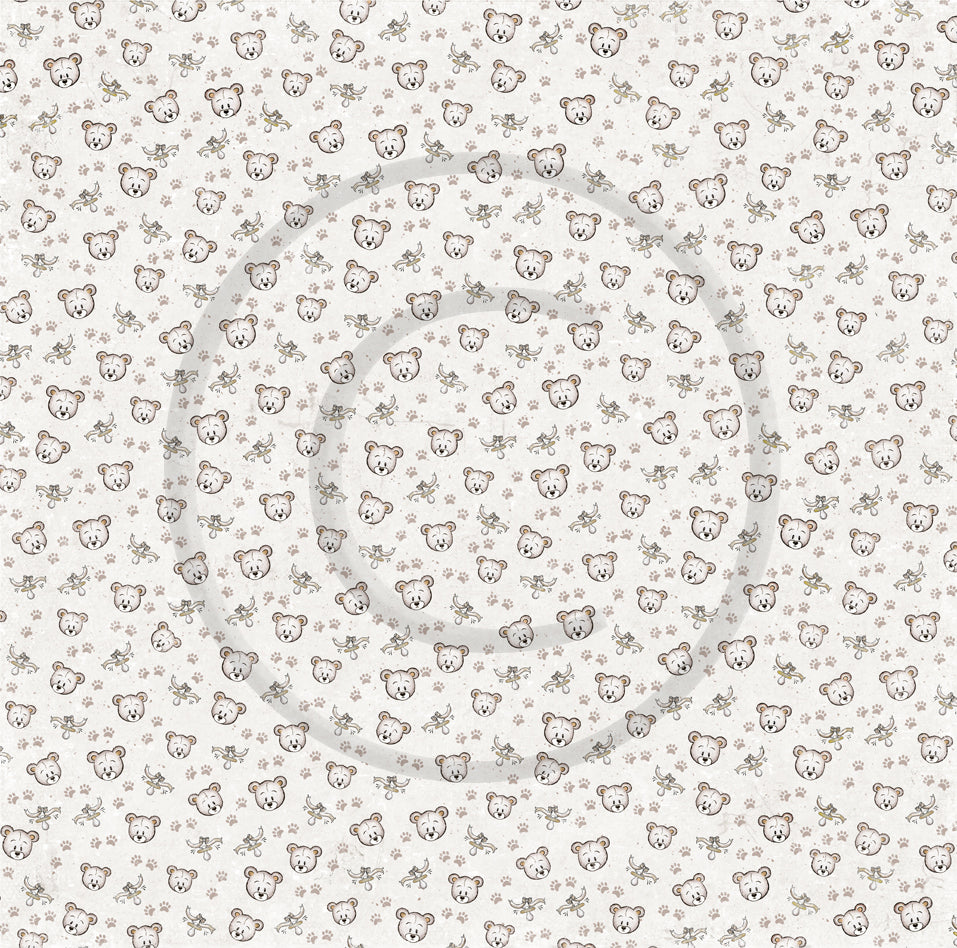 Papirdesign - Velkommen lille venn vol 2- Teddy     12 x 12"