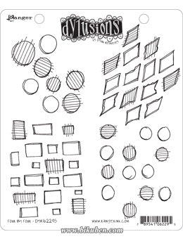 Dylusions - Cling Stamps - Four by Four