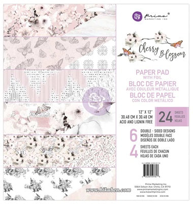 Prima - Cherry Blossom - Paper Pad    12 x 12"