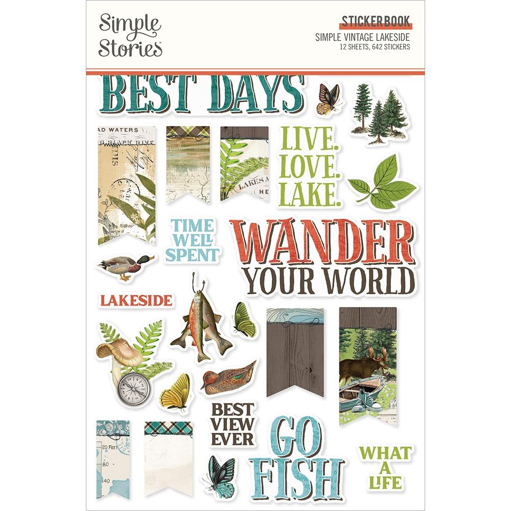 Simple Stories - Vintage Lakeside - Sticker Book