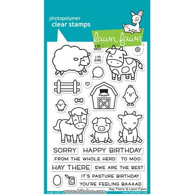 Lawn Fawn - Clear Stamps - Hay There