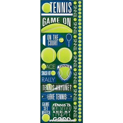 Reminisce - Signatur Series - Cardstock Stickers - Tennis