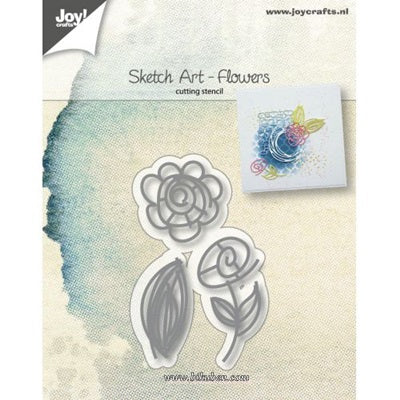 Joy! Crafts Dies - Sketch Art - Flowers