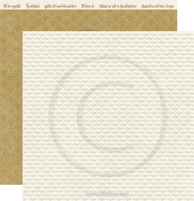 Papirdesign - Bryllupsfest - Til lykke, beige      12 x 12"