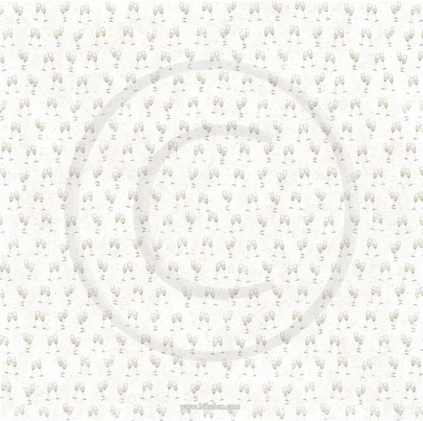 Papirdesign - Bryllupsfest - Champagne i glassene    12 x 12"