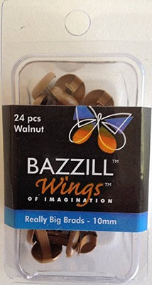 Bazzill - Brads - 10mm - Walnut