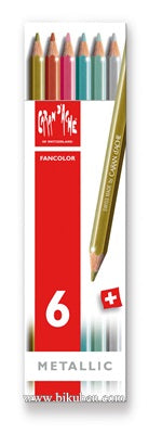 Caran d'Ache - Fancolor - Color Pencils  6 stk
