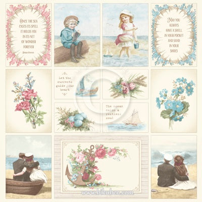 Pion Design - Images from the past - Seaside Stories  I        12 x 12"