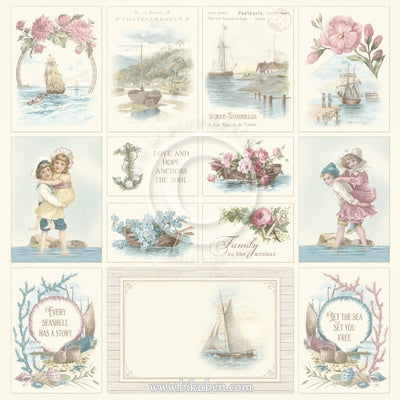Pion Design - Images from the past - Seaside Stories  II         12 x 12"