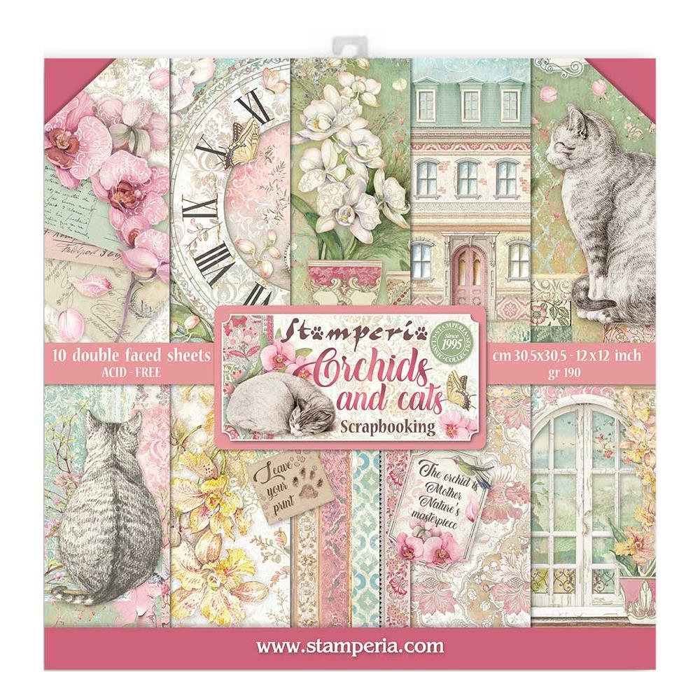 Stamperia - Orchids and Cats - Collection Pack 12x12"