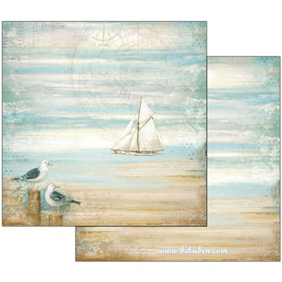 Stamperia - Sea Land - Seagulls      12 x 12"
