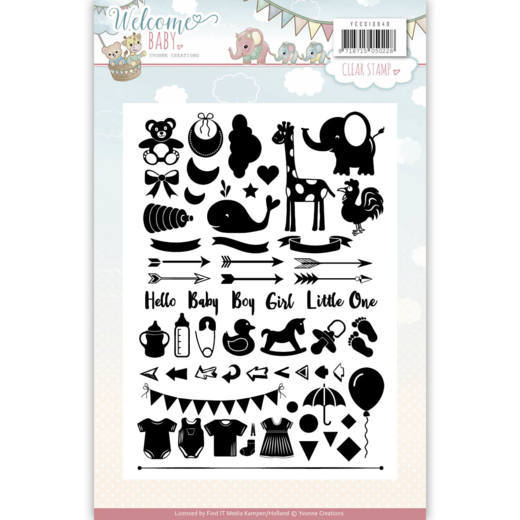 Yvonne Creations - Welcome Baby - Clear Stamps