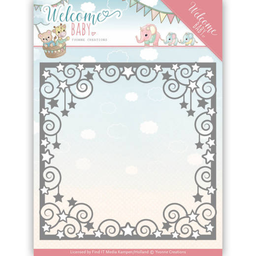 Yvonne Creations - Welcome Baby - Star Frame Dies
