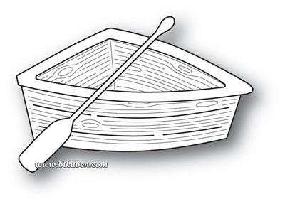 Poppystamps - Craft Die - Wooden Rowboat