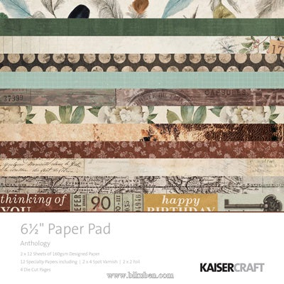 Kaisercraft - Anthology - Paper Pad   6,5 x 6,5"