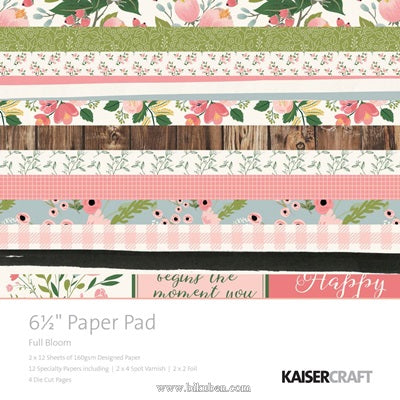 Kaisercraft - Full Bloom - Paper Pad  6,5 x 6,5"