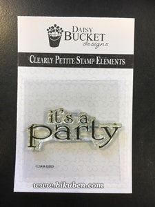 Daisy Bucket - Clear Stamp - It's a Party