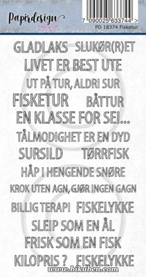 Papirdesign - Ord klistremerker - Jakt og fiske - Fisketur