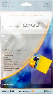 Clear Bags - Klare konvolutter - 5 x 7"
