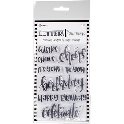 Ranger - Letter It - Clear Stamp Set - Birthday