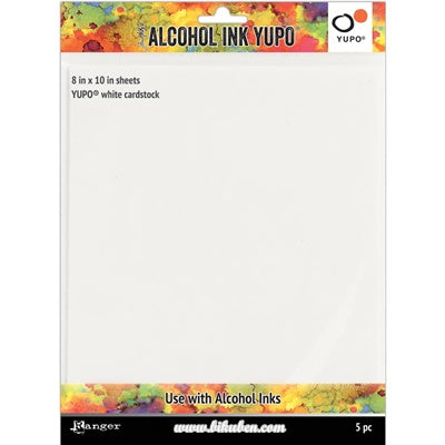 Tim Holtz - Alchol Ink - Yupo Paper - White   8 x 10"