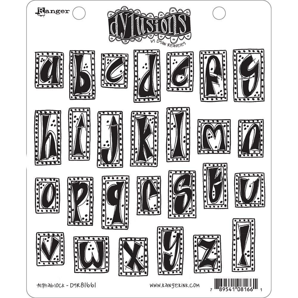 Dylusions - Cling Stamps - Alphablock