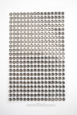 Kort & Godt - Diamant Stickers - Mørk brun  5mm